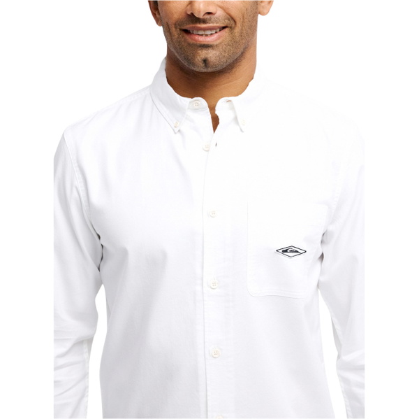 2026 Quiksilver Mens Diamond Shirt EQYWT04665 - White